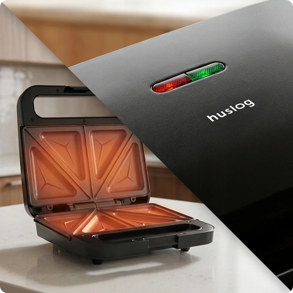 Sumuštinių keptuvas mPTech Sp. su o.o. Huslog sandwich maker SimpleBite juodas 800W