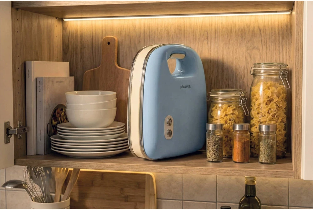 Sumuštinių keptuvas Keptuvas Ariete Vintage Sandwich Maker mėlynas (1963BL)