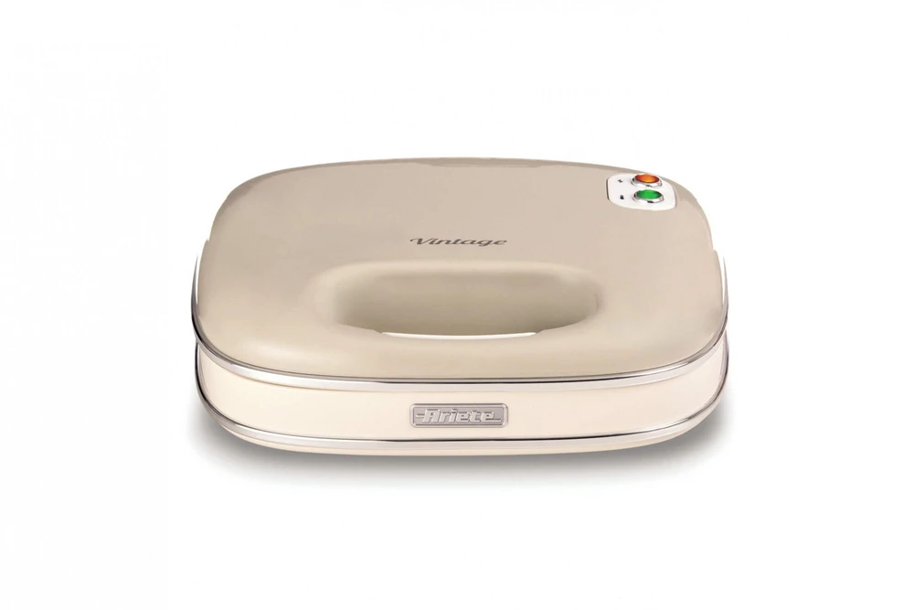 Sumuštinių keptuvas Keptuvas Ariete Vintage Sandwich Maker cream (1963CR)