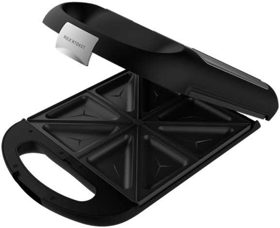 Sumuštinių keptuvas Cecotec sumuštinių keptuvė | Rock'nToast Family 3in1 | 1500 W | Lėkščių skaičius: 3 | Juodas
