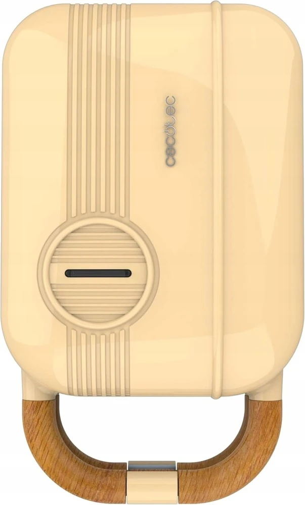 Sumuštinių keptuvas Cecotec Sandwich Maker | Rock'nToast Retro One Geltona Retro-style | 700 W | Number of plates 3 | Geltona