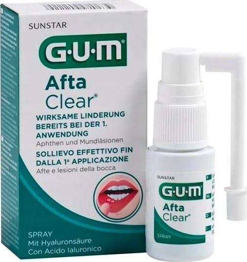 "Sunstar" kramtomosios gumos purškiklis "Afta Clear" 15ml