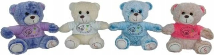 Sekmadienio talismanas Meškiukas 20cm sėdintis megztinyje 161222 SunDay mix