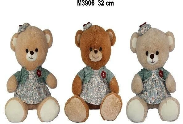 Sun Day Meškiukas M-3906 w sukience 3kol 32cm 177124