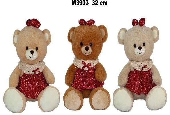Sun Day Meškiukas M-3903 w sukience 3kol 32cm 177094