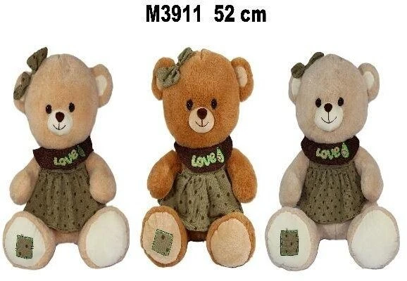Sun Day Meškiukas M-3911 w sukience 3kol 52cm 177179