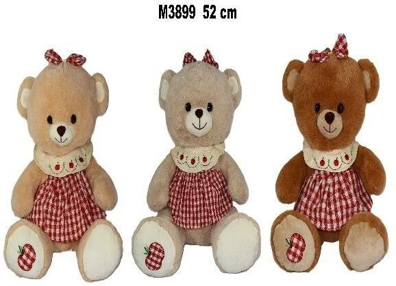 Sun Day Meškiukas M-3899 w sukience 3kol 52cm 177056