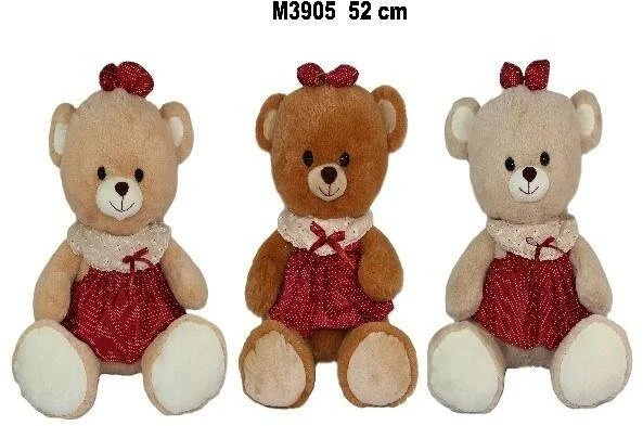 Sun Day Meškiukas M-3905 w sukience 3kol 52cm 177117
