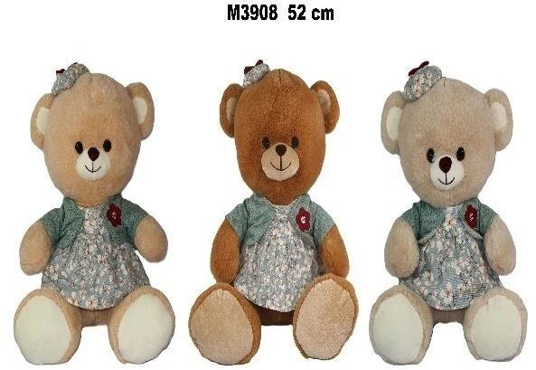 Sun Day Meškiukas M-3908 w sukience 3kol 52cm 177148