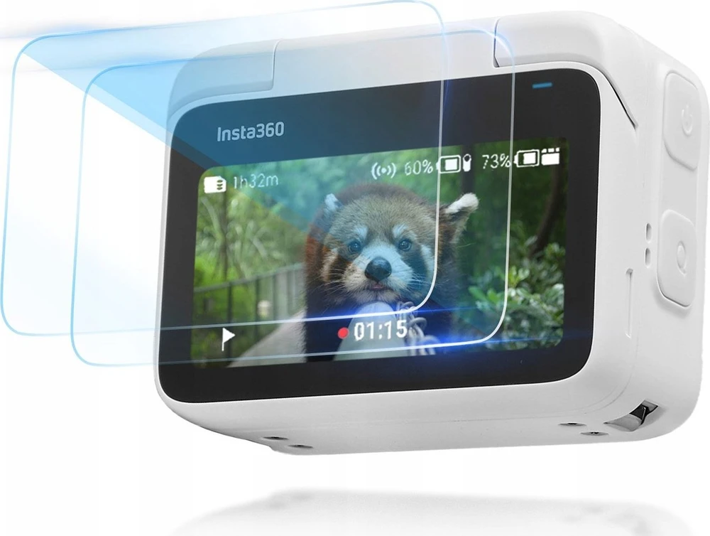 SunnyLife 2x dangteliu apsaugantis stiklinis ekranas LCD monitorius, skirtas Insta360 Go 3s / Go 3 Action Pod / Bhm 829