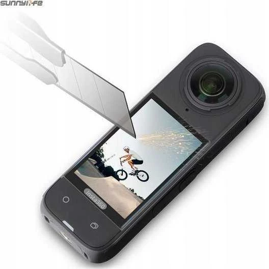 SunnyLife 2x grūdinto stiklo dangtelis LCD ekrano apsauga, skirta Insta 360 Insta360 X4 / X 4 / Ist-bhm799-2