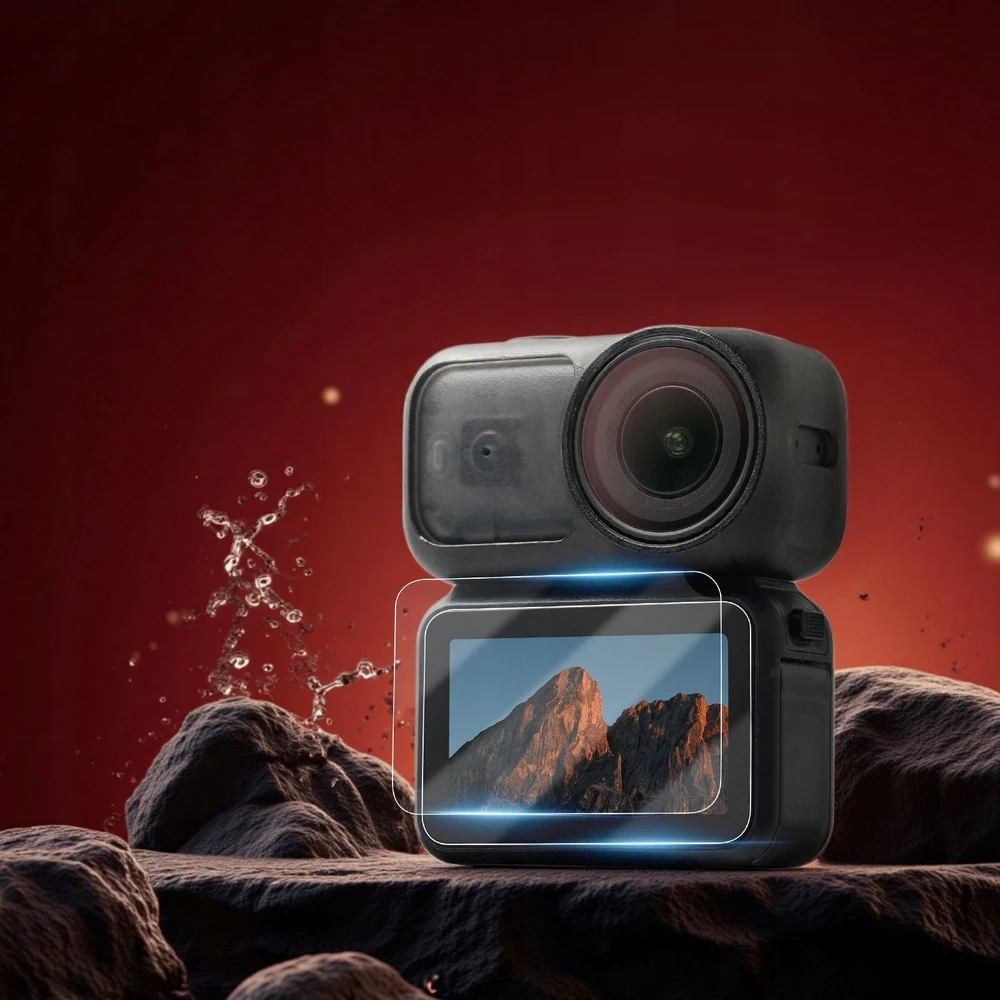 SunnyLife 2x Apsauginė LCD ekrano plėvelė grūdintas apsauginis stiklas 9H rinkinys Dji Osmo Nano / On-bhm082-2