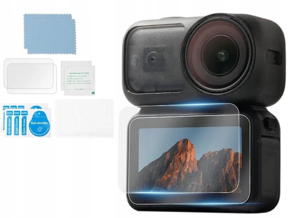 SunnyLife 2x Apsauginė LCD ekrano plėvelė grūdintas apsauginis stiklas 9H rinkinys Dji Osmo Nano / On-bhm082-2