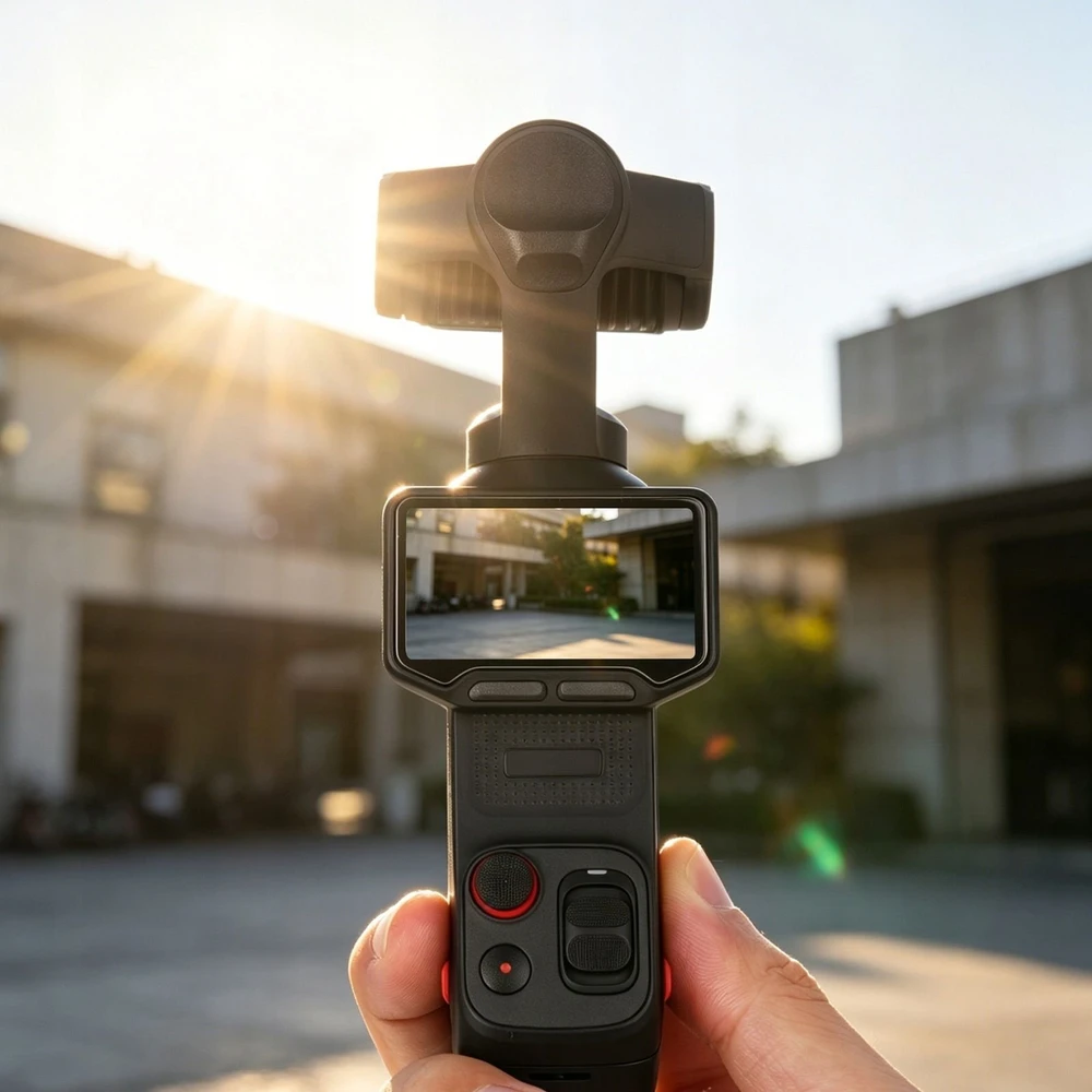 SunnyLife 2x Apsauginė grūdinto stiklo plėvelė 9H LCD ekranui ir objektyvui, skirta / Insta360 Luna Ultra / Lu-bhm248-2 (SB11989)