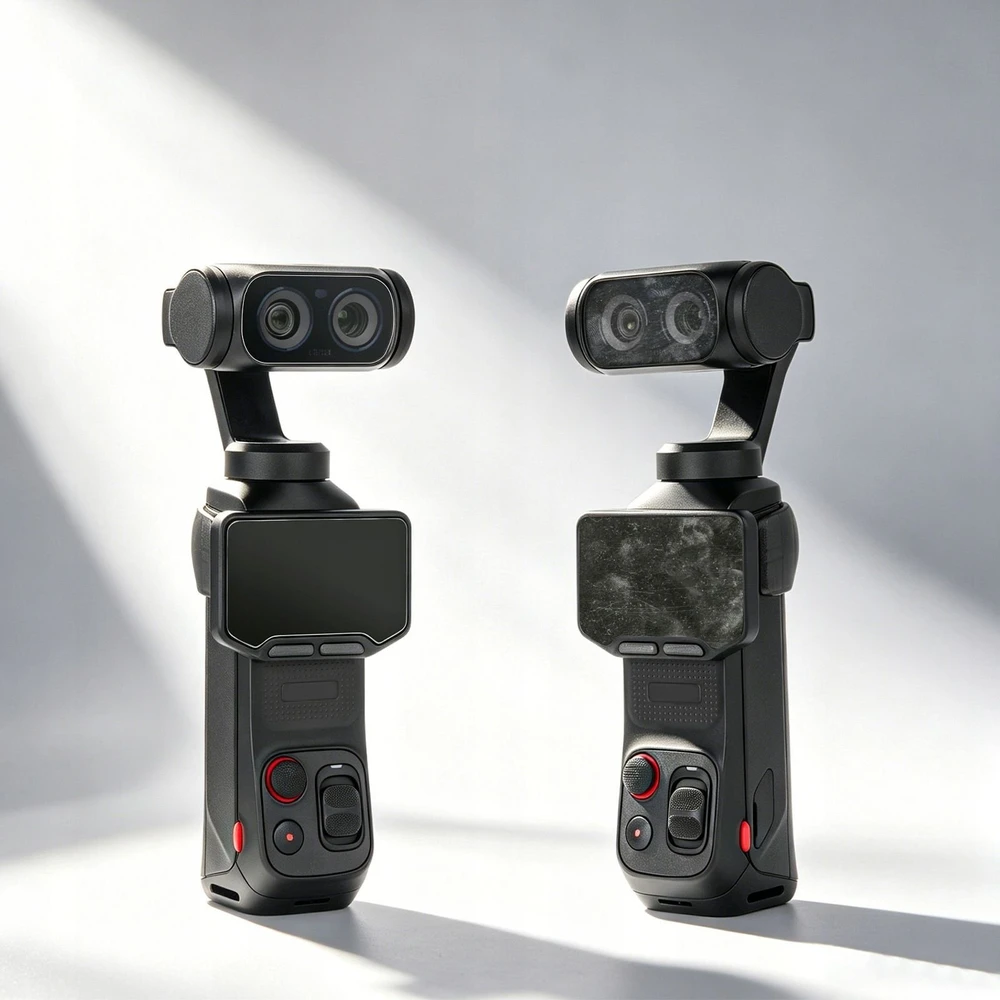 SunnyLife 2x Apsauginė grūdinto stiklo plėvelė 9H LCD ekranui ir objektyvui, skirta / Insta360 Luna Ultra / Lu-bhm248-2 (SB11989)