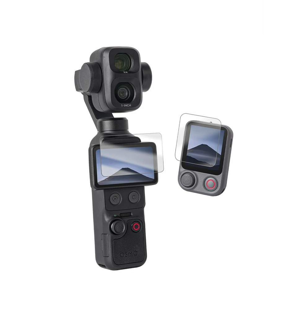 SunnyLife 4x Osłona grūdintas stiklas 9H na ekran i pilot do DJI Osmo Pocket 4P / 4 / 3 / OP4-BHM255-2 (SB12006)