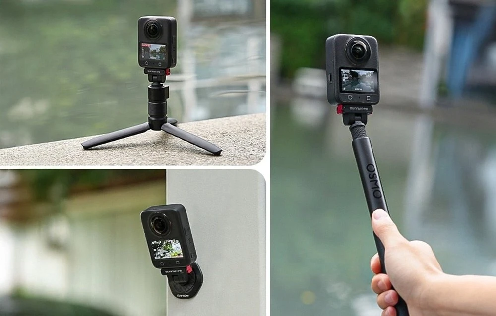 „Sunnylife AD035“ magnetinis tvirtinimo adapteris, 1/4 colio, pasukamas 180° kampu, skirtas OSMO 360, ACTION 5 PRO, OSMO ACTION 4/3/2
