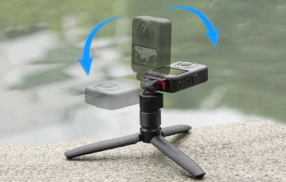 „Sunnylife AD035“ magnetinis tvirtinimo adapteris, 1/4 colio, pasukamas 180° kampu, skirtas OSMO 360, ACTION 5 PRO, OSMO ACTION 4/3/2