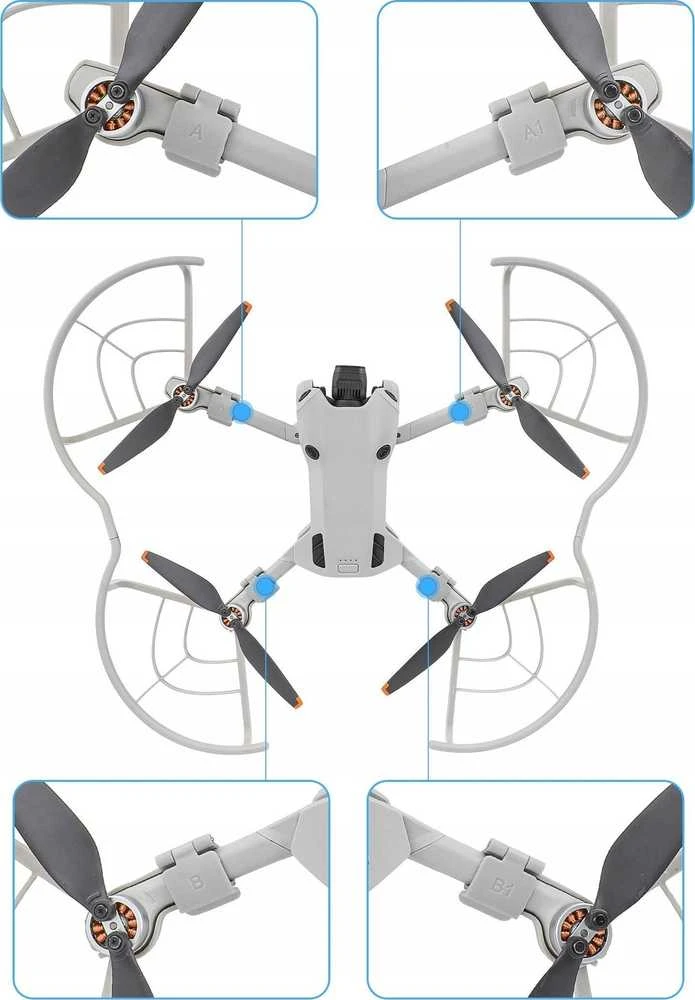 SunnyLife Cover Protection Propeler Protection for PROPELLERS 4 vnt., skirtas DJI MINI 4 PRO / N4P-KC712-GY