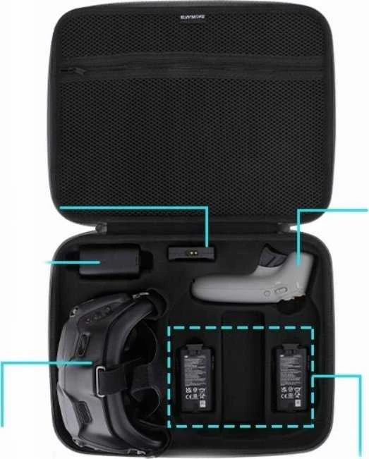 SunnyLife Walizka Dėklas Futerał Dėklas Do Dji Avata + Goggles 2 + Kontroler / At-b484-d