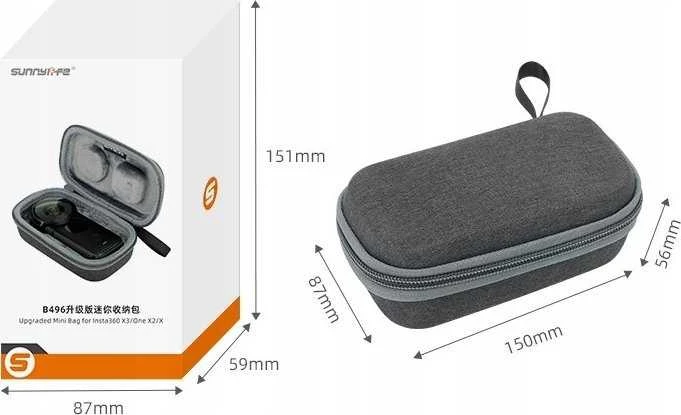 Sunnylife Dėklas Dėklas Futerał Do Insta360 X3 / Insta360 One X2 / Insta360X / Ist-b496-d