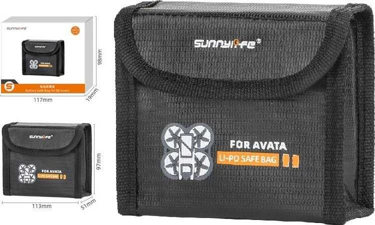 SunnyLife Futerał Dėklas Dėklas Na 2x Akumuliatorius Do Dji Avata / At-dc478-2