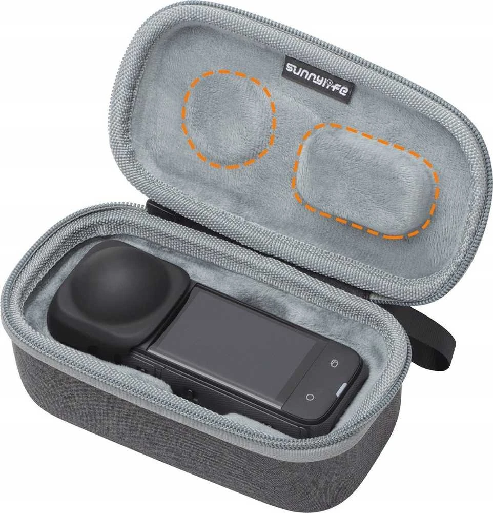 SunnyLife Cover Cover Dėklas Dėklas Lagamino Dangtis skirtas Insta360 X4 / Insta 360 X 4 / X4-b812-d