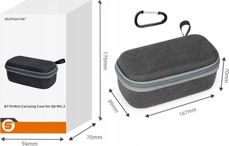 SunnyLife Cover Dėklas Dėklas Lagaminas Mikrofono dangtelis DJI Mic 2 / Mic 1 / B770-d