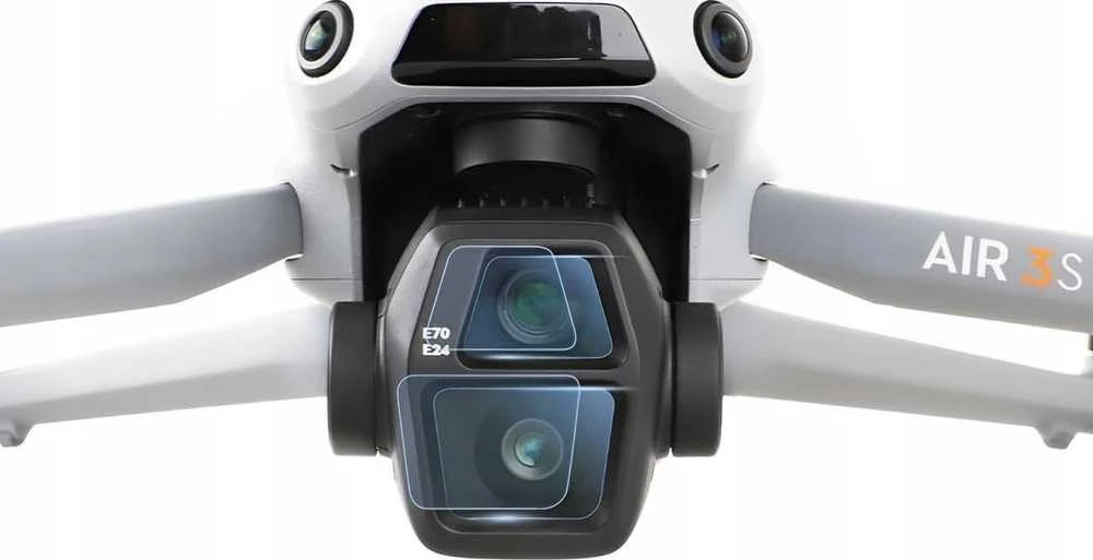 SunnyLife objektyvo apsauga 4x grūdintas stiklas objektyvo apsauga dronui DJI AIR 3S / 3 S / BHM915