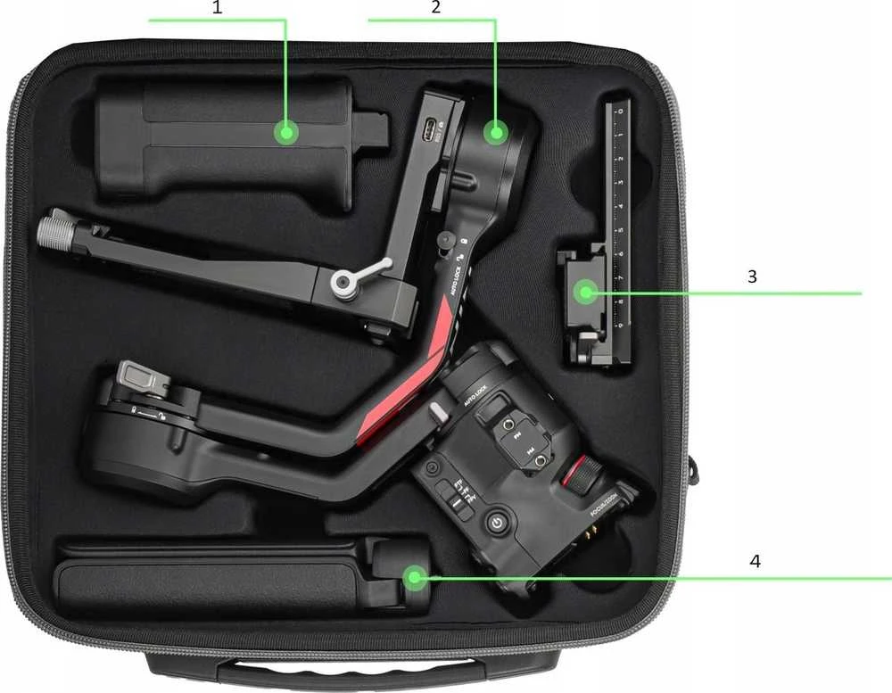 SunnyLife dangtelis maišelio dangtelis nešiojimo dėklas, lagaminas, skirtas DJI Gimbal Rs 4 / Rs4 / Ro-b788-d