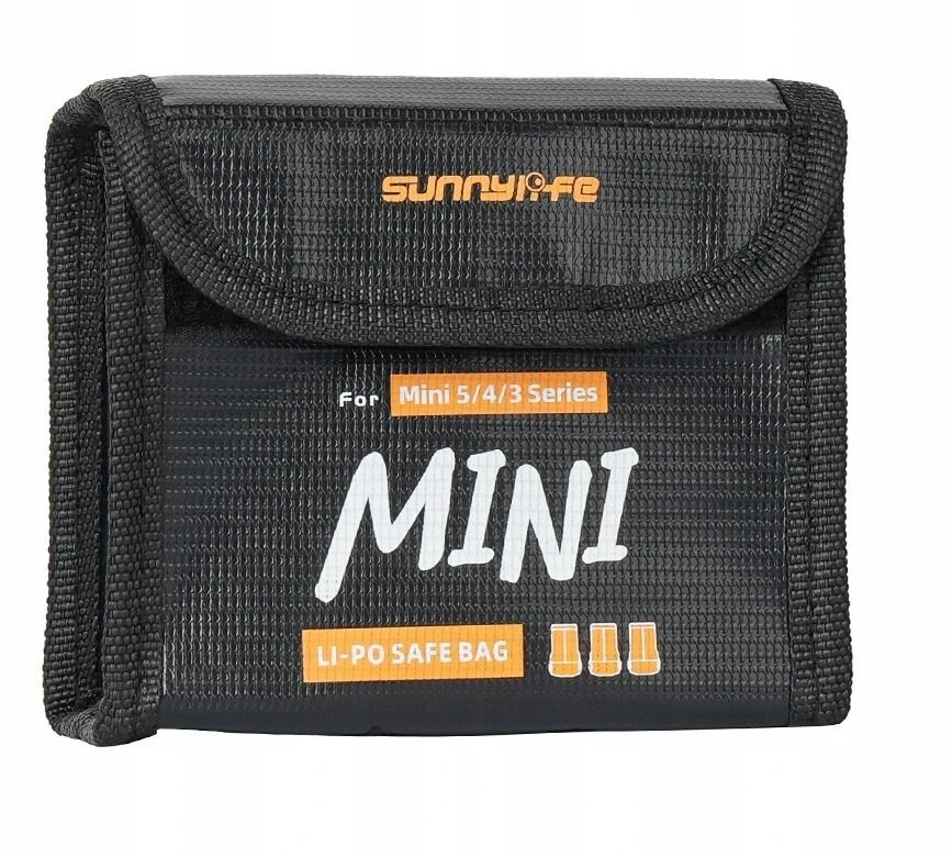 „SunnyLife“ dėklas, atsparus ugniai, 3 baterijos, „DJI Mini 5 4 3 Pro Mini 3“ / N5p-dc085-3