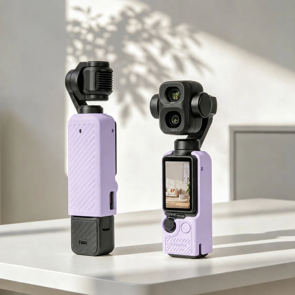 SunnyLife Dėklas etui ochronne Tpu osłona do Dji Osmo Pocket 3 / 4 / 4p / Op4-bht200-su / violetinė (SB12312)