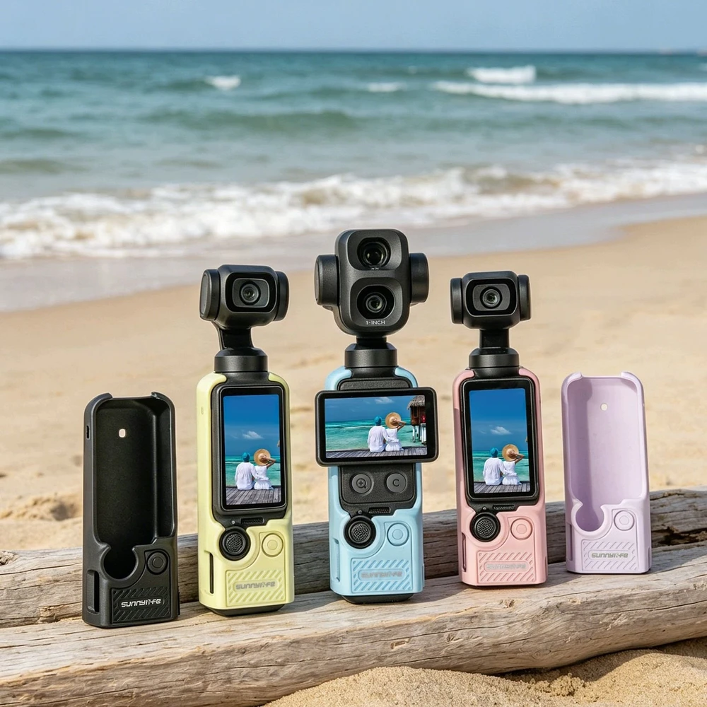 SunnyLife Dėklas, apsauginis TPU dangtelis Dji Osmo Pocket 3 / 4 / 4p / Op4-bht200-p / rausvas (SB12310)