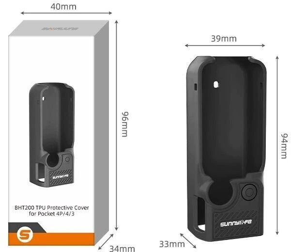 SunnyLife Dėklas, apsauginis TPU dangtelis Dji Osmo Pocket 3 / 4 / 4p / Op4-bht200-p / rausvas (SB12310)