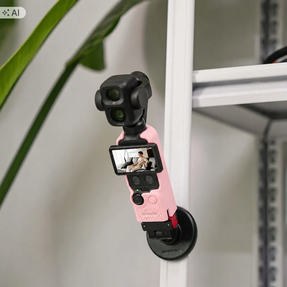 SunnyLife Dėklas, apsauginis TPU dangtelis Dji Osmo Pocket 3 / 4 / 4p / Op4-bht200-p / rausvas (SB12310)