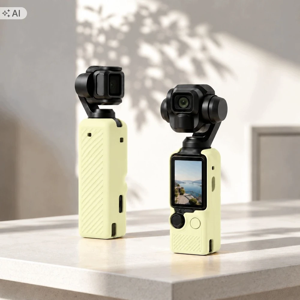 SunnyLife Dėklas apsauginis TPU dangtelis skirtas Dji Osmo Pocket 3 / 4 / 4p / Op4-bht200-y / geltonas (SB12309)