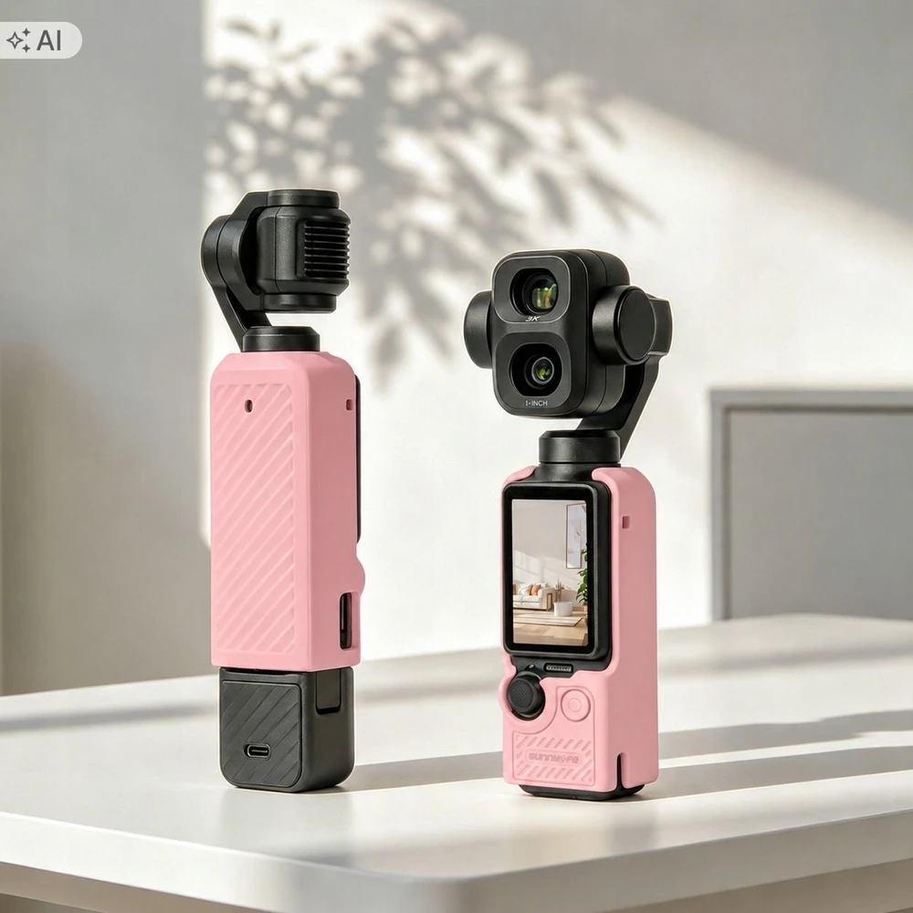 SunnyLife Dėklas, apsauginis TPU dangtelis Dji Osmo Pocket 3 / 4 / 4p / Op4-bht200-p / rausvas (SB12310)