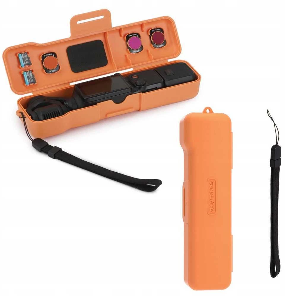 SunnyLife Dėklas Futeralis Apvalkalas Lagaminas Dėklas skirtas DJI Osmo Pocket 3 + Aksesuarai / Op3-k981-c / Oranžinė