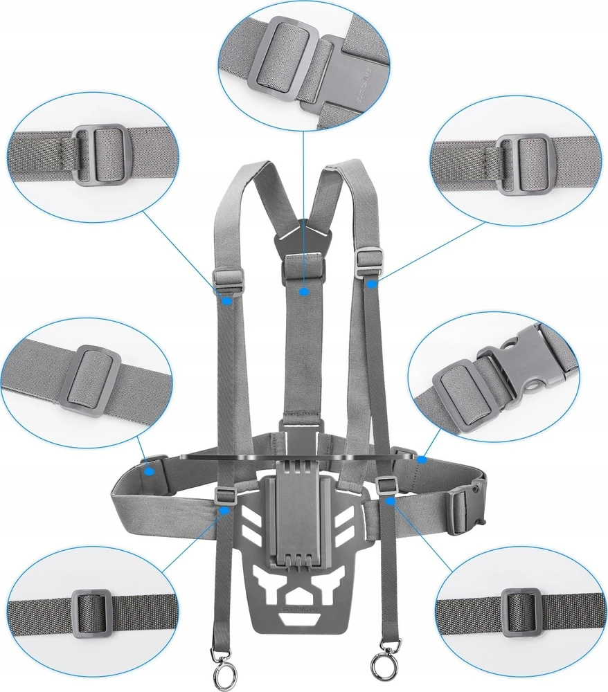 SunnyLife diržų laikiklis kaklo dirželio pečių krūtinės laikiklis skirtas DJI RC Plus drone nuotolinio valdymo pultui / Zj844-d