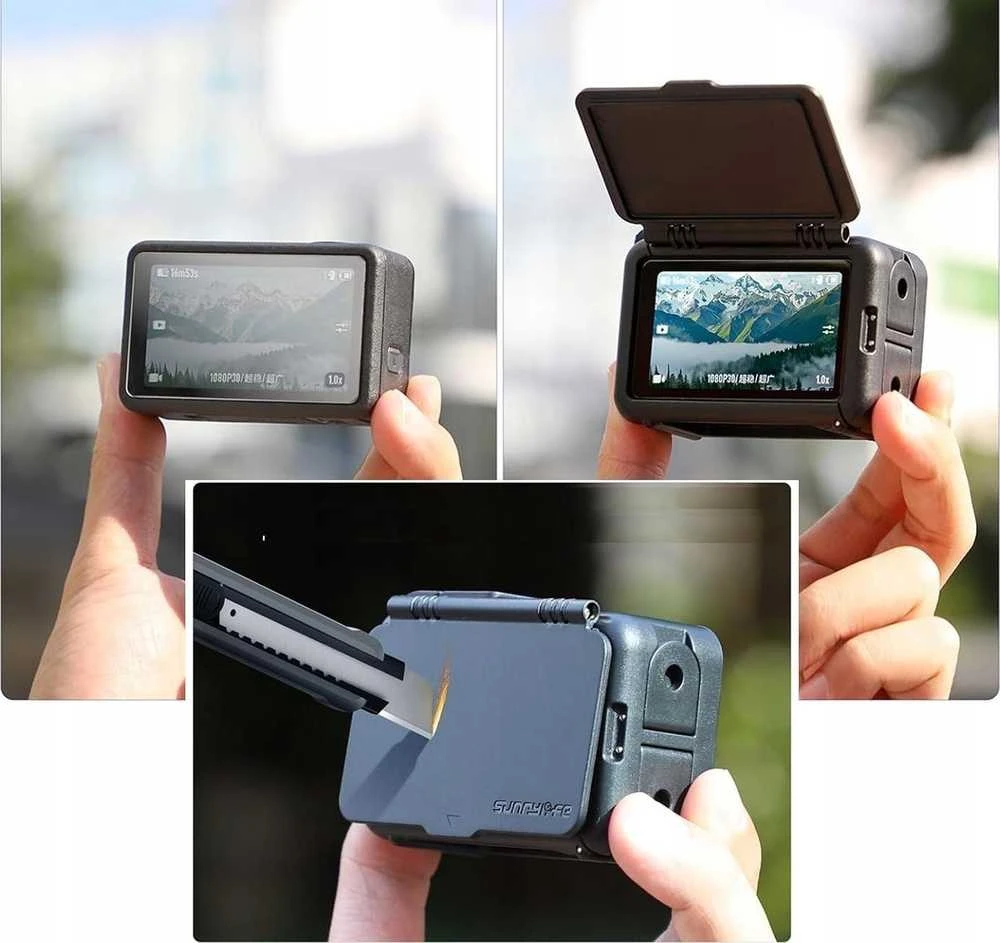 SunnyLife Montavimo rėmelis Korpusas Frame Mount + Apsauga DJI OSMO Action 5 PRO / 4 / 3 / BK941