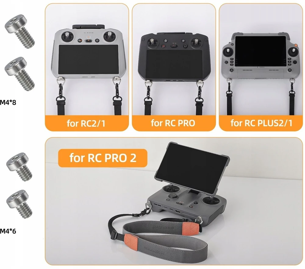 Sunnylife Szelki Laikiklis Dirželis Mocowanie Na Szyję Do Pilota Dji Rc 1 2 Pro 2 Plus 2 / Gs014-h
