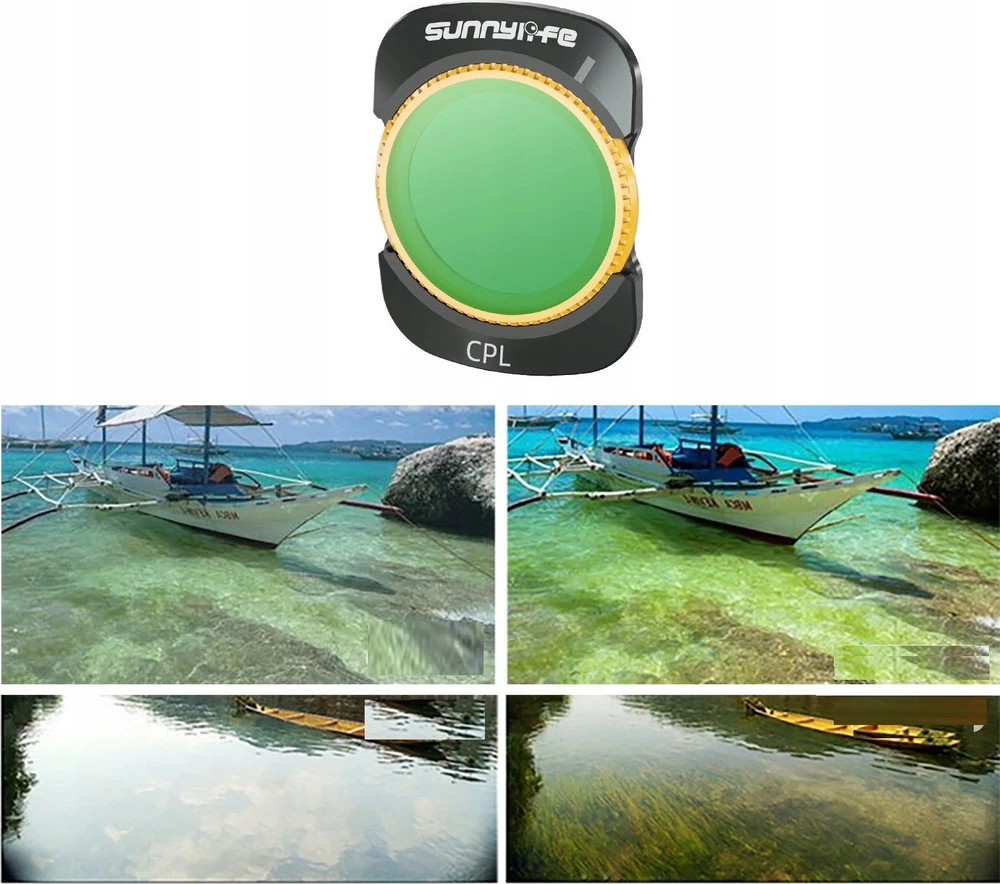 „SunnyLife“ filtro poliarizacinis filtras Cpl Mc daugiasluoksnis, skirtas Dji Osmo Pocket 3 kamerai / Op3-fi854-c
