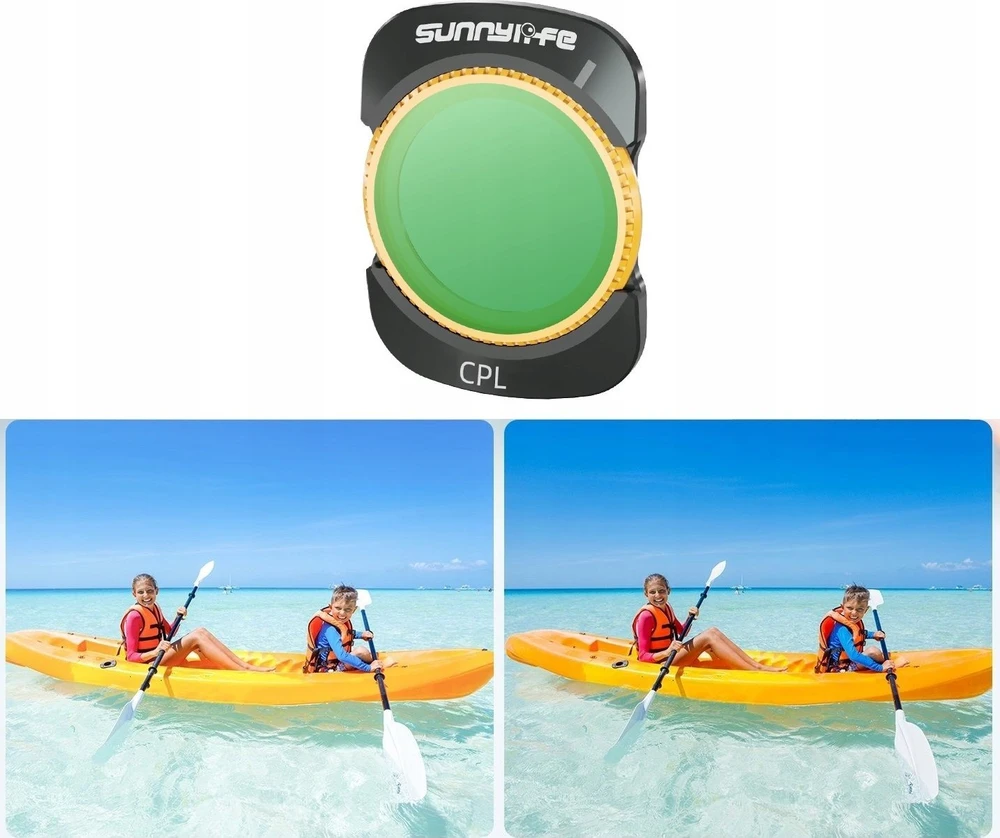„SunnyLife“ filtro poliarizacinis filtras Cpl Mc daugiasluoksnis, skirtas Dji Osmo Pocket 3 kamerai / Op3-fi854-c
