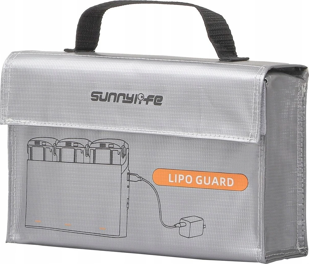SunnyLife Futerał Dėklas Case Na 3x Akumuliatorius Įkroviklis Do Dji Mini 4k / Air 3 / Avata 2 / Dc830-s