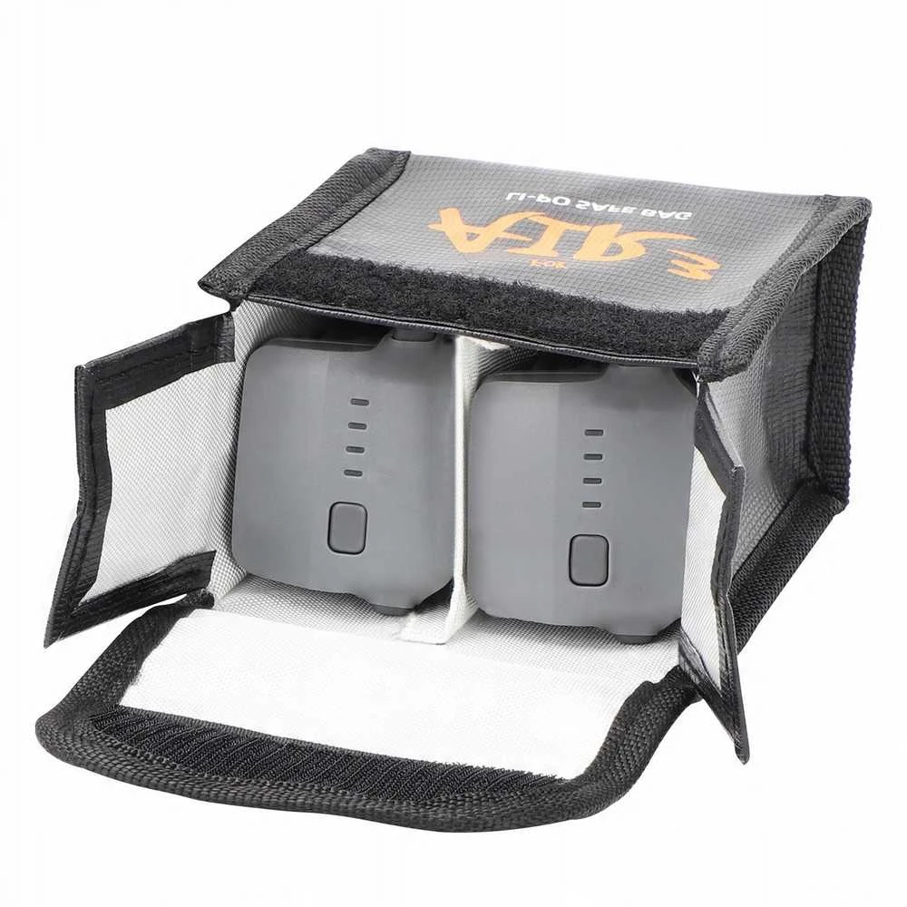 SunnyLife Futerał Dėklas Dėklas 2x Akumuliatorius Bateria Ognioodporny Dji Air 3 / 3s / 3 S / A3-dc598-2