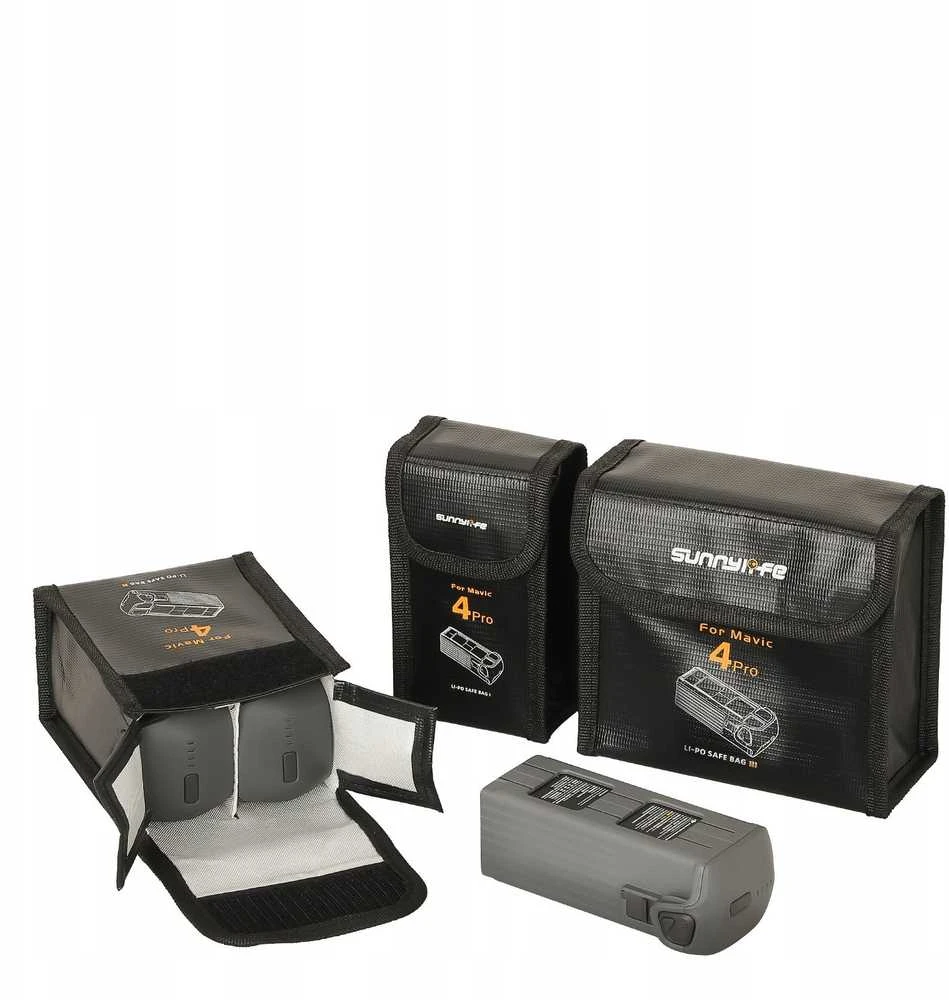 SunnyLife Futerał Dėklas Dėklas 2x Akumuliatorius Bateria Ognioodporny Dji Mavic 4 Pro / M4p-dc010-2