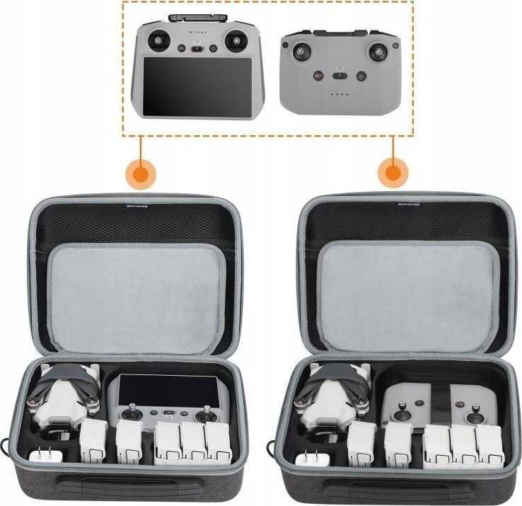 Sunnylife Futerał Hard Case Dėklas Dėklas Walizka Na Drona Dji Mini 4 Pro + Pilot + Akumulatory + Priedai / N4p-b698-d