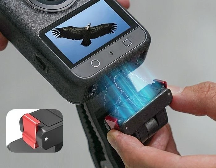 SunnyLife Klips Laikiklis Mocowanie Na Magnes Szelki Do Dji Osmo 360 / Action 5 Pro / 4 / 3 / 2 / Mj-171-d
