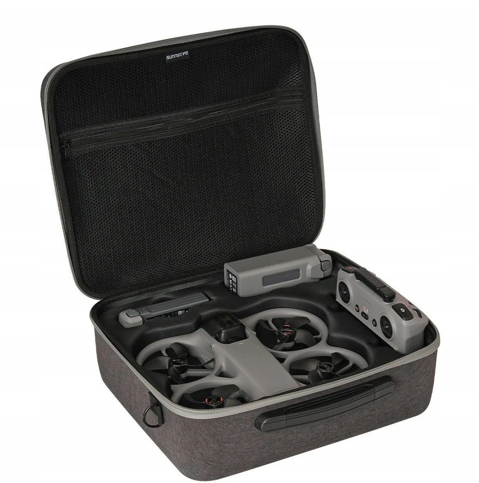 SunnyLife Krepšys Dėklas Lagaminas Kietas Dėklas RC 2 valdikliui + 5x baterijoms / Dji Avata 360 / At3-b178-gy / B178 / pilkas (SB11965)