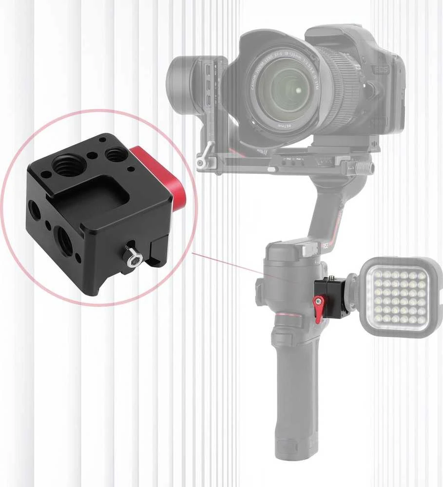 SunnyLife Laikiklis Tvirtinimo Adapteris Sriegis 1/4'' 3/8'' Iso Skirtas Dji Ronin Rs3 / Rs3 Pro / Rs2 / Rsc2 / Ro-hc522